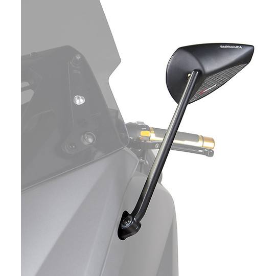 Barracuda Approved Rearview Mirrors T-VERSION / 12 Specific for Yamaha T-Max (2012-18)