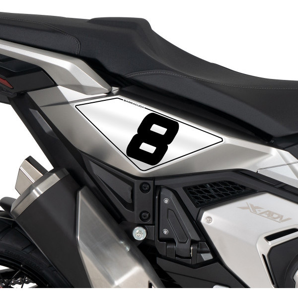 Barracuda hx7400-21Number Holder Side Sticker Specific for Honda X-ADV (2021) 2pz.
