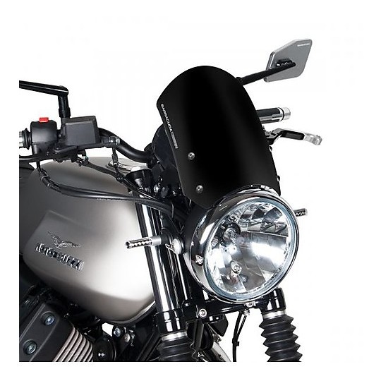 Barracuda Moto Moto Classic Screen für Moto Guzzi V7 III Schwarz