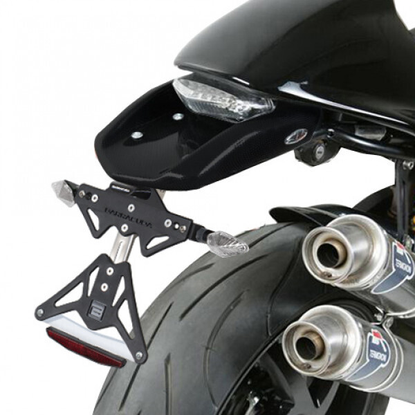 Barracuda Reclining Plate Holder Speziell für Ducati Monster 600 - 620 - Sr2 800 - S2r 1200
