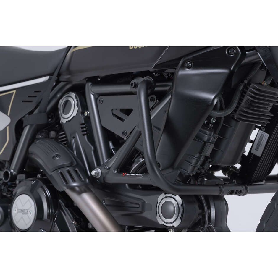 Barre de protection de moto Sw-Motech SBL.22.088.10001/B noire pour les modèles Ducati Scrambler (23-)