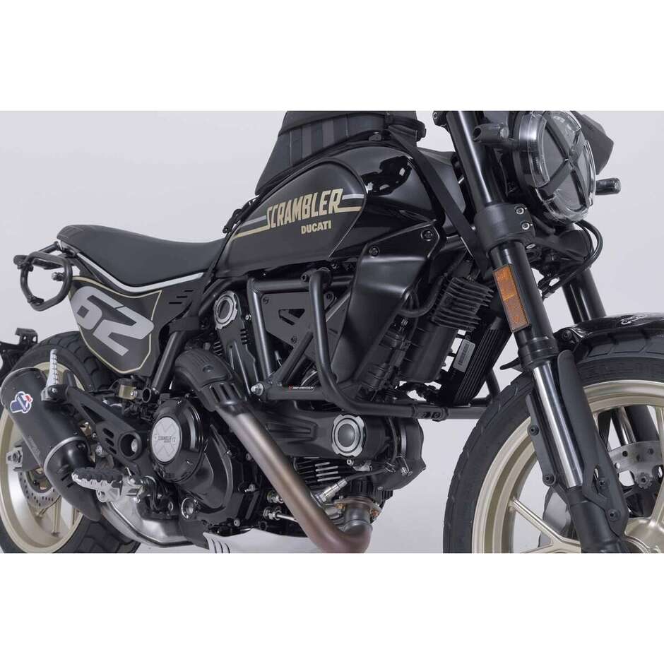 Barre de protection de moto Sw-Motech SBL.22.088.10001/B noire pour les modèles Ducati Scrambler (23-)