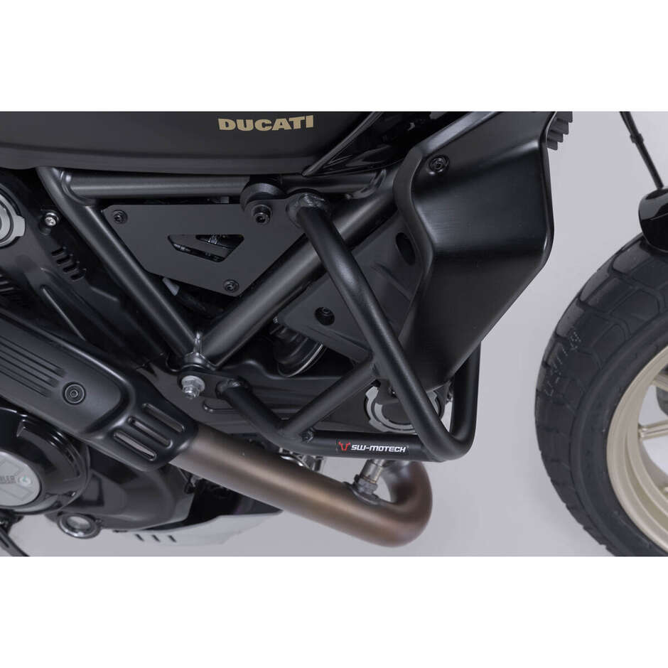 Barre de protection de moto Sw-Motech SBL.22.088.10001/B noire pour les modèles Ducati Scrambler (23-)