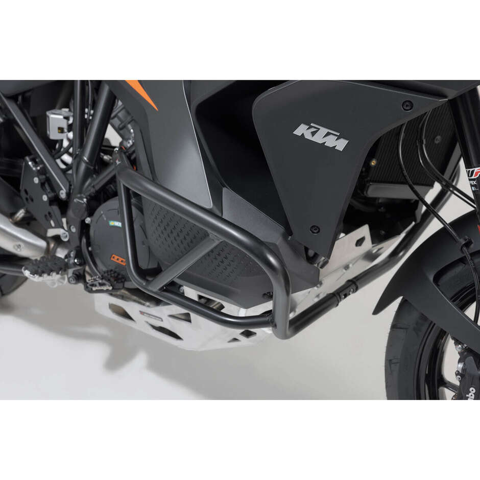 Barre de protection moteur noire Sw-Motech SBL.04.835.10001/B pour KTM 1290 Super Adventure (21-)