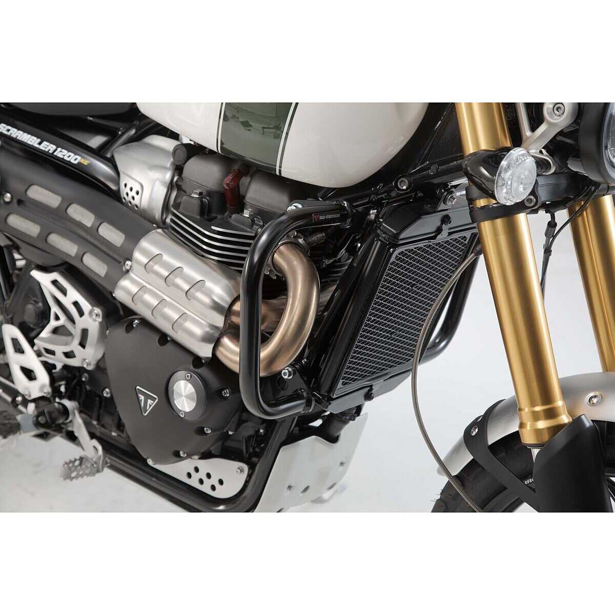 Barre De Protection Moteur Pour Moto Softail (2018-2025) - Noir/chrome, Modèle Fat Boy, Breakout, Low Rider - 6