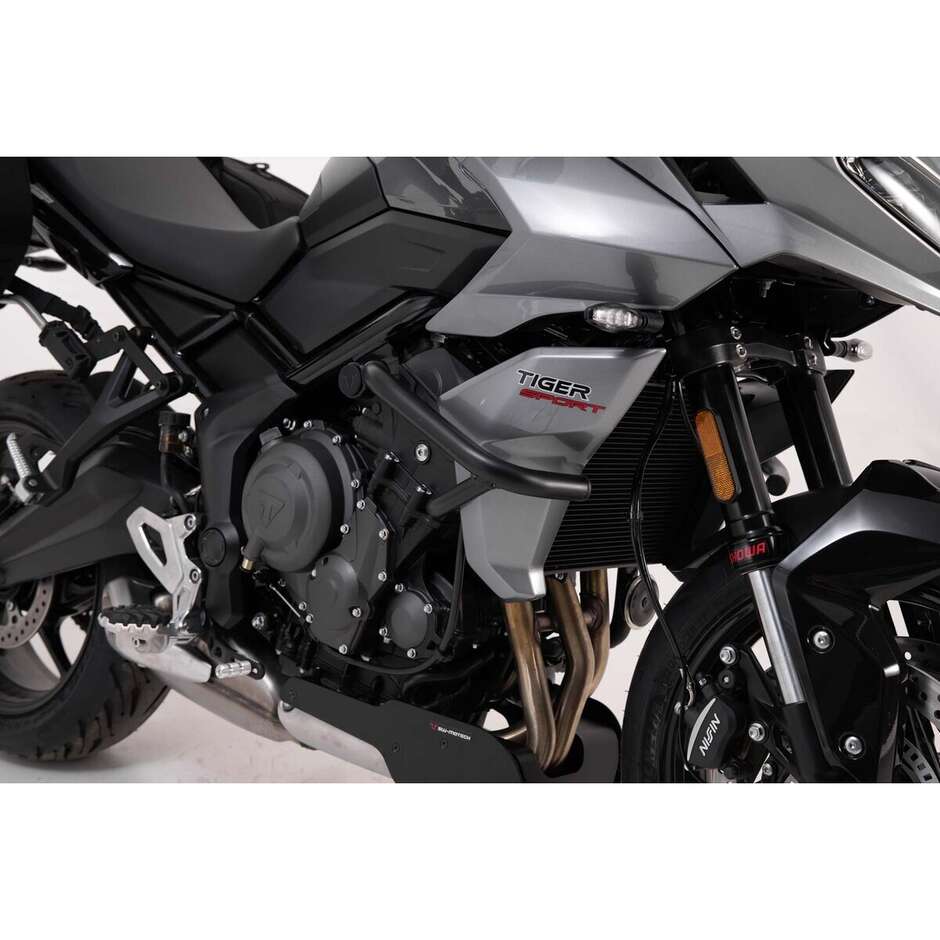 Barre de protection moteur noire Sw-Motech SBL.11.991.10001/B pour riumph Tiger 660 (21-24)