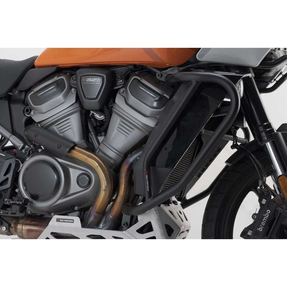 Barre de protection moteur noire Sw-Motech SBL.18.911.10000/B pour Harley-Davidson Pan America (21-24)