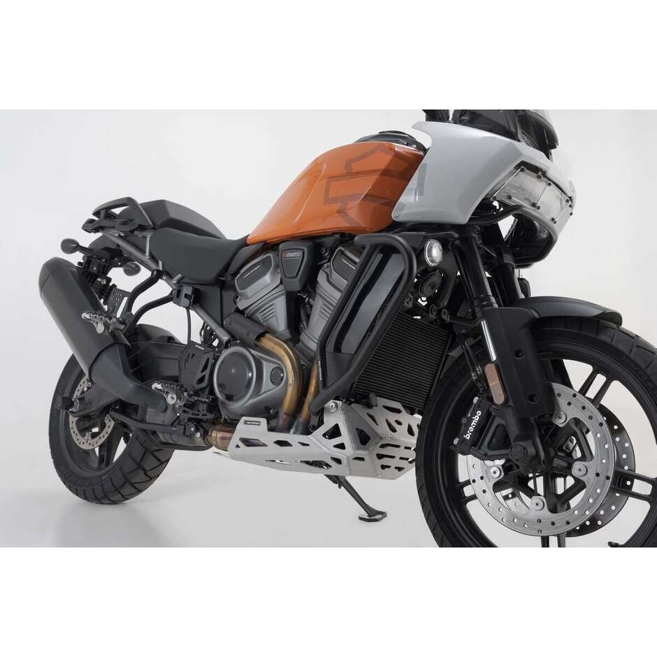 Barre de protection moteur noire Sw-Motech SBL.18.911.10000/B pour Harley-Davidson Pan America (21-24)