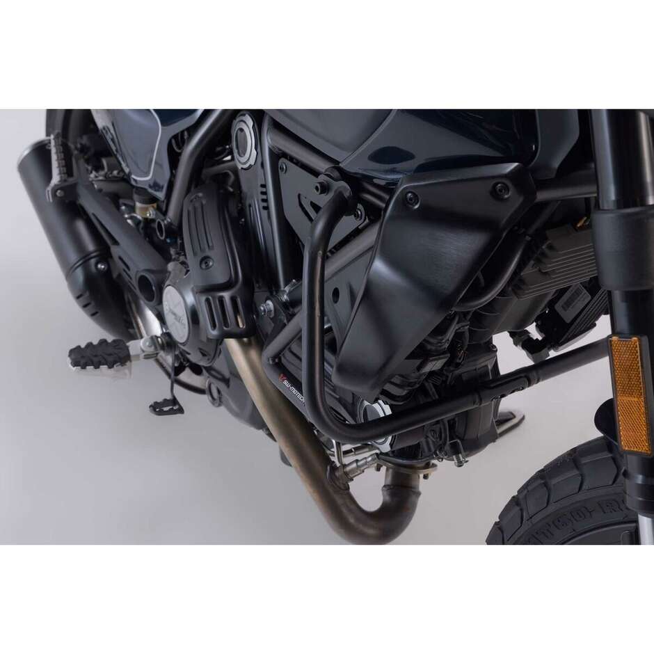 Barre de protection moteur noire Sw-Motech SBL.22.088.10000/B pour Ducati Scrambler Nightshift/ Full Throttle (23-24)