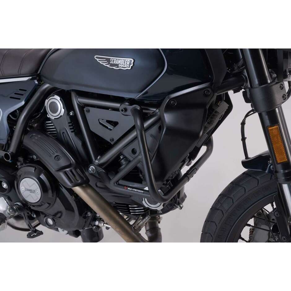 Barre de protection moteur noire Sw-Motech SBL.22.088.10000/B pour Ducati Scrambler Nightshift/ Full Throttle (23-24)