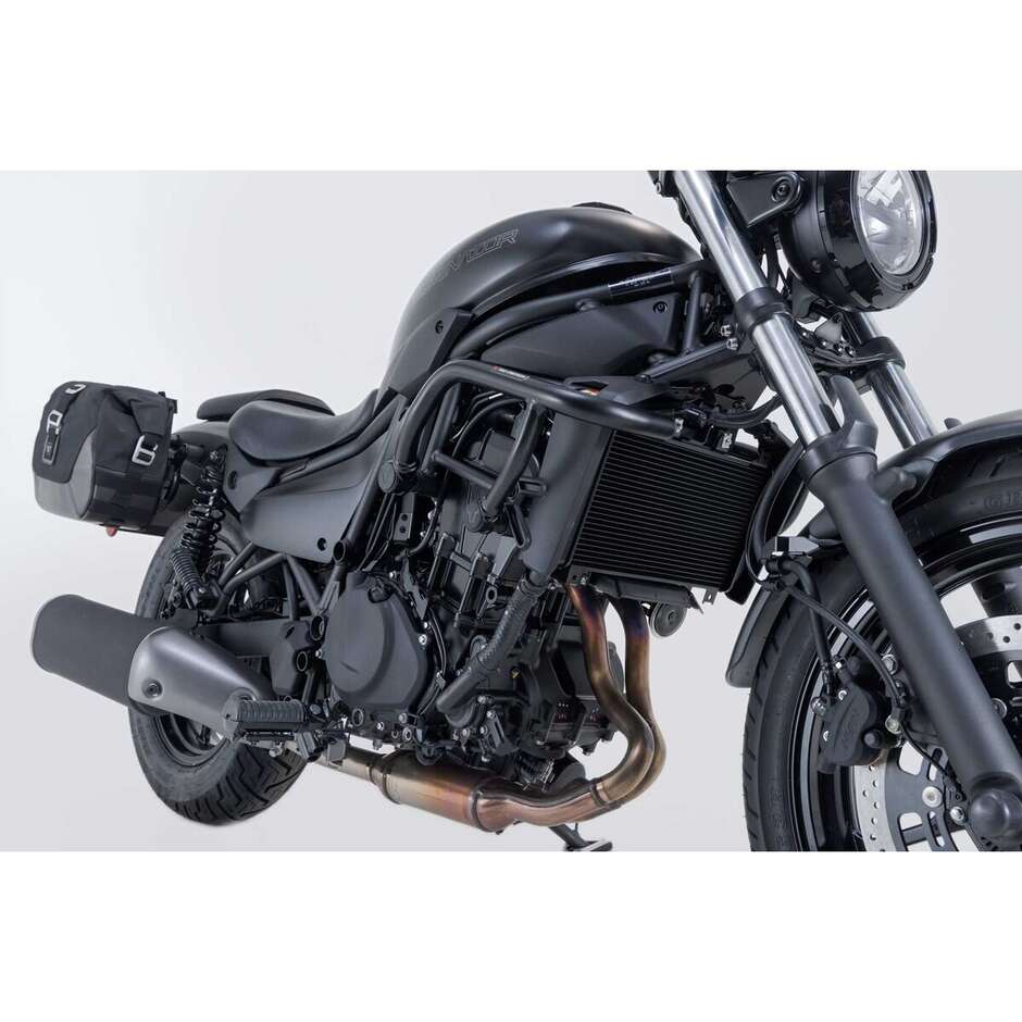 Barre de protection noire Sw-Motech SBL.08.604.10000/B pour Kawasaki Eliminator 500 (23-)
