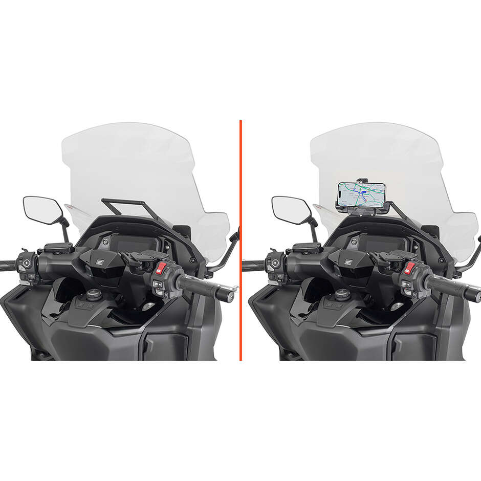 Barre transversale pour pare-brise Kappa KFB1211 pour HONDA FORZA 750 (2025)