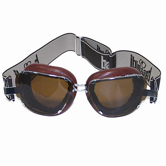 Baruffaldi goggles Moto INTE 259 Custom Vintage Leather Chocolate