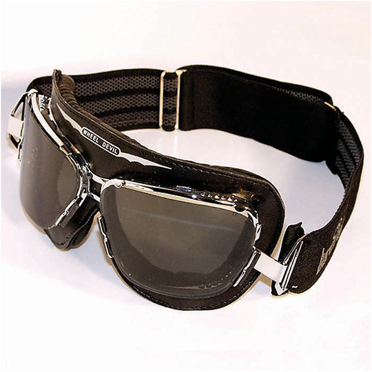 Baruffaldi goggles Moto Supercompetition Custom Vintage Leather Black Elephant