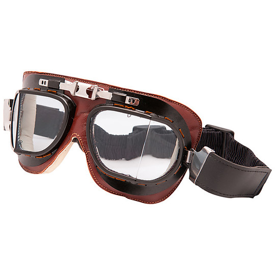 Baruffaldi goggles Moto Vintaco Vintage Leather Chocolate