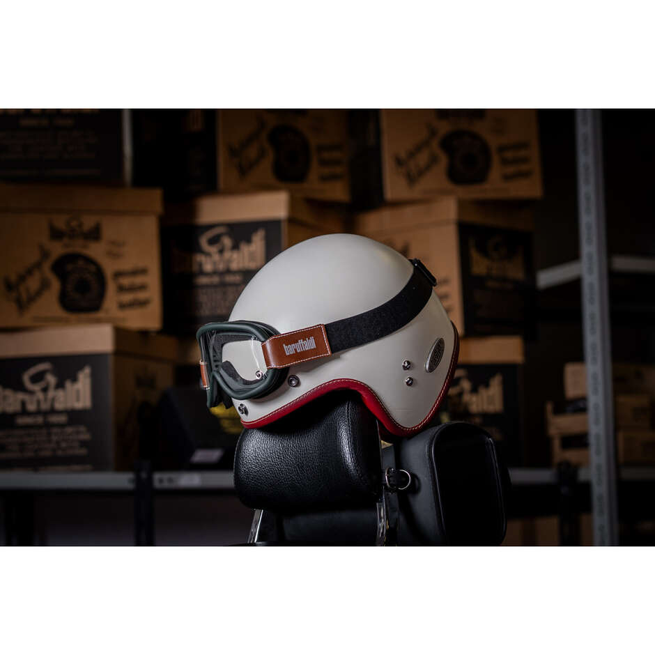  Occhiali Moto Baruffaldi Vintage SPEED 4 Verde Bosco 3 Lenti Di Ricambio 