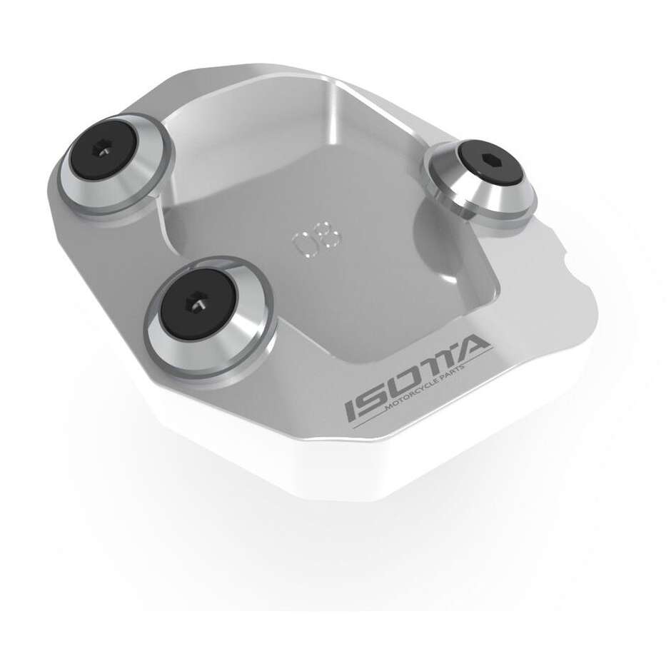 Base Appoggio Cavalletto Isotta per MOTO GUZZI V100 MANDELLO S Argento