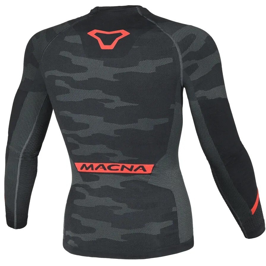 Baselayer Macna all season shirt Black Grey Red