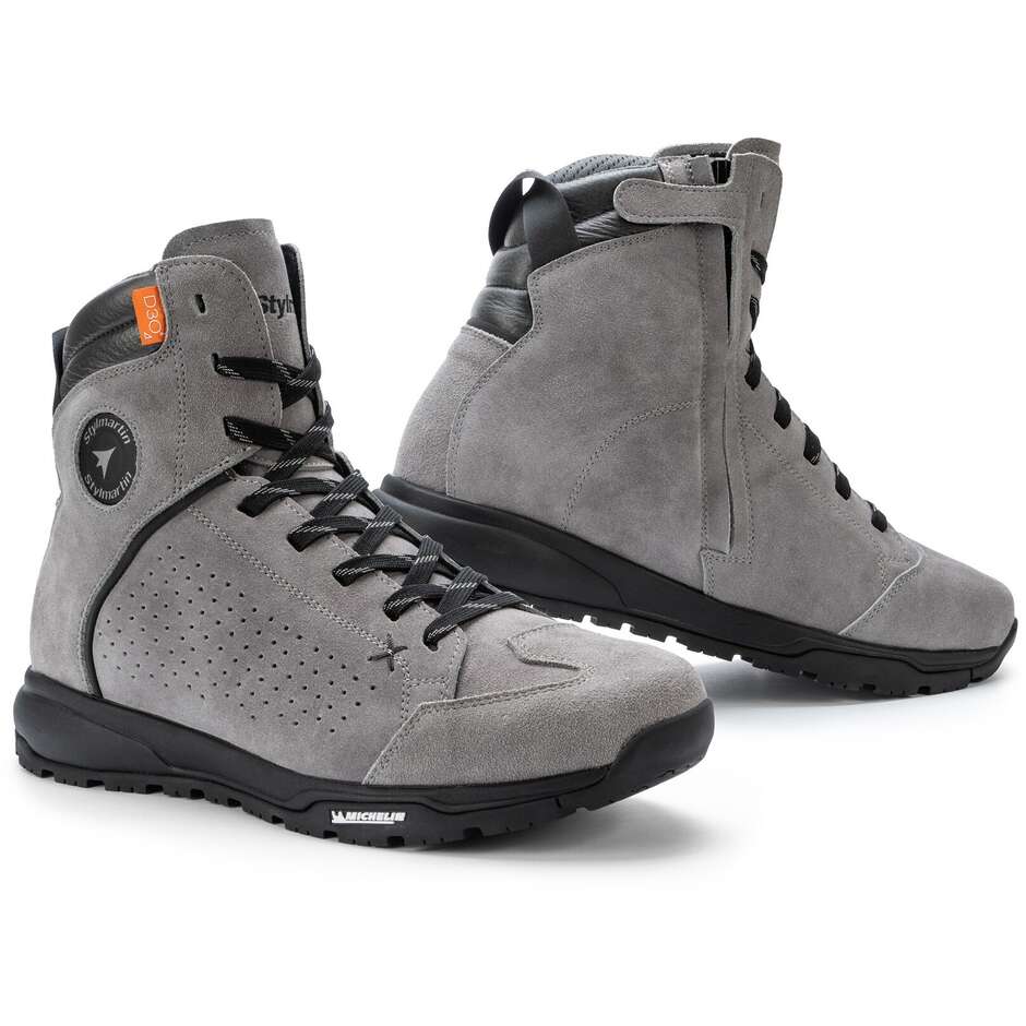 Baskets moto Urban Stylmatin ZED AIR Gris