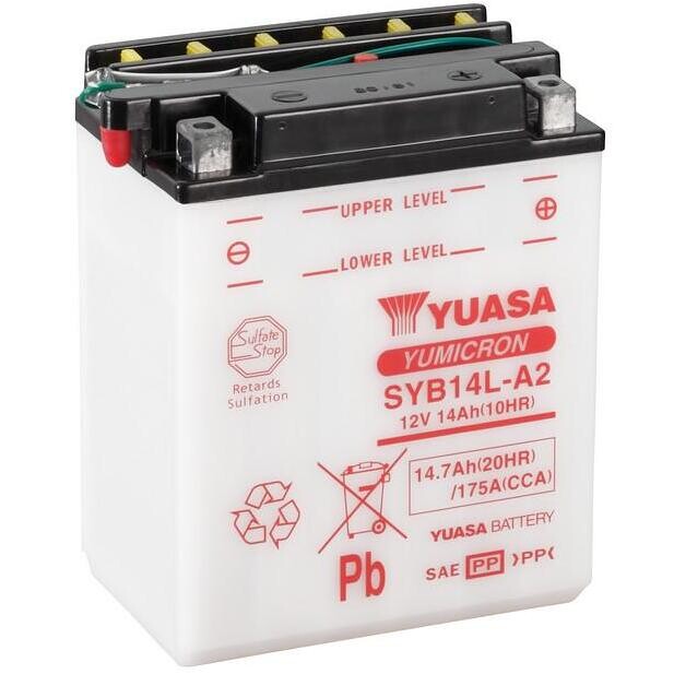 Batteria moto syb14l-a2 12v/14ah taglia unica