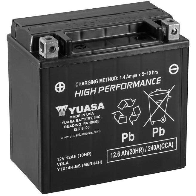 Batteria Moto ytx14h (Sigillata attivata - Factory sea taglia un
