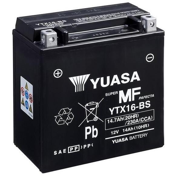Batteria Moto ytx16 (Sigillata attivata - Factory seal taglia un