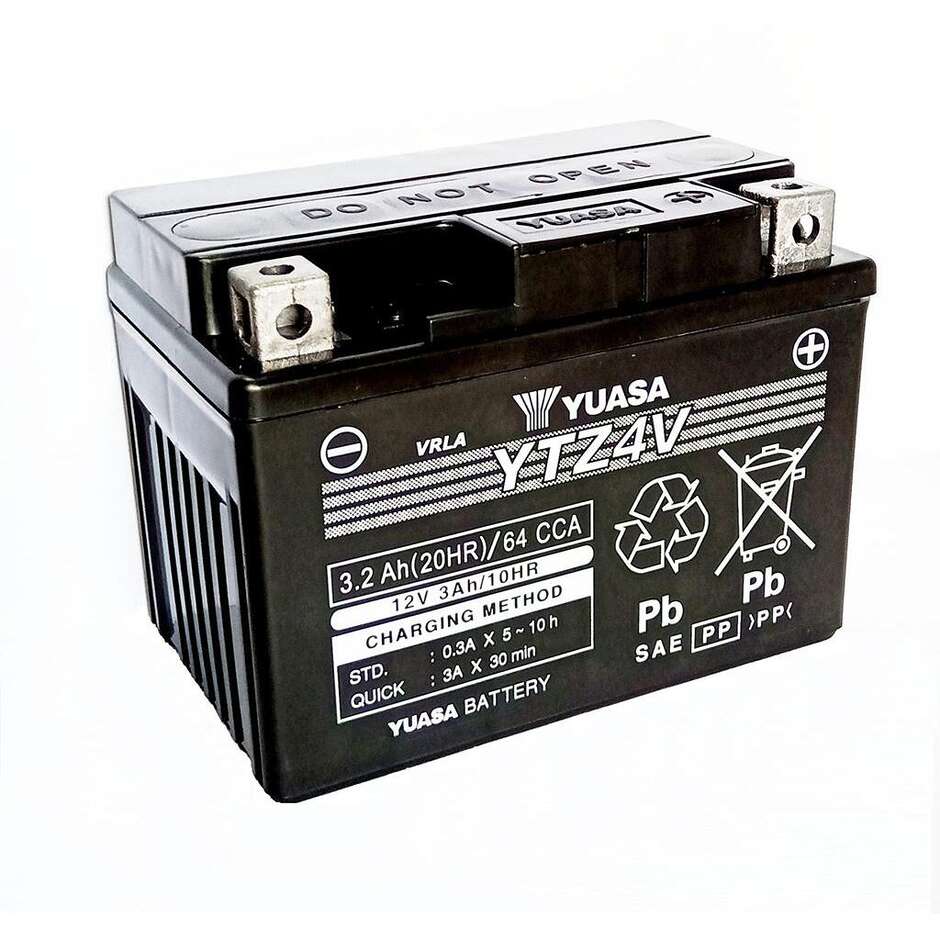 Batteria Moto Yuasa ytz4v (Sigillata con acido a corredo) 12v-3,0ah