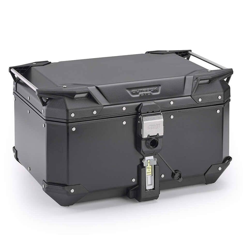 Bauletto Moto Monokey Givi OBKEV58 TREKKER OUTBACK EVO SMART Security Lock Allumino Nero 58 Litri