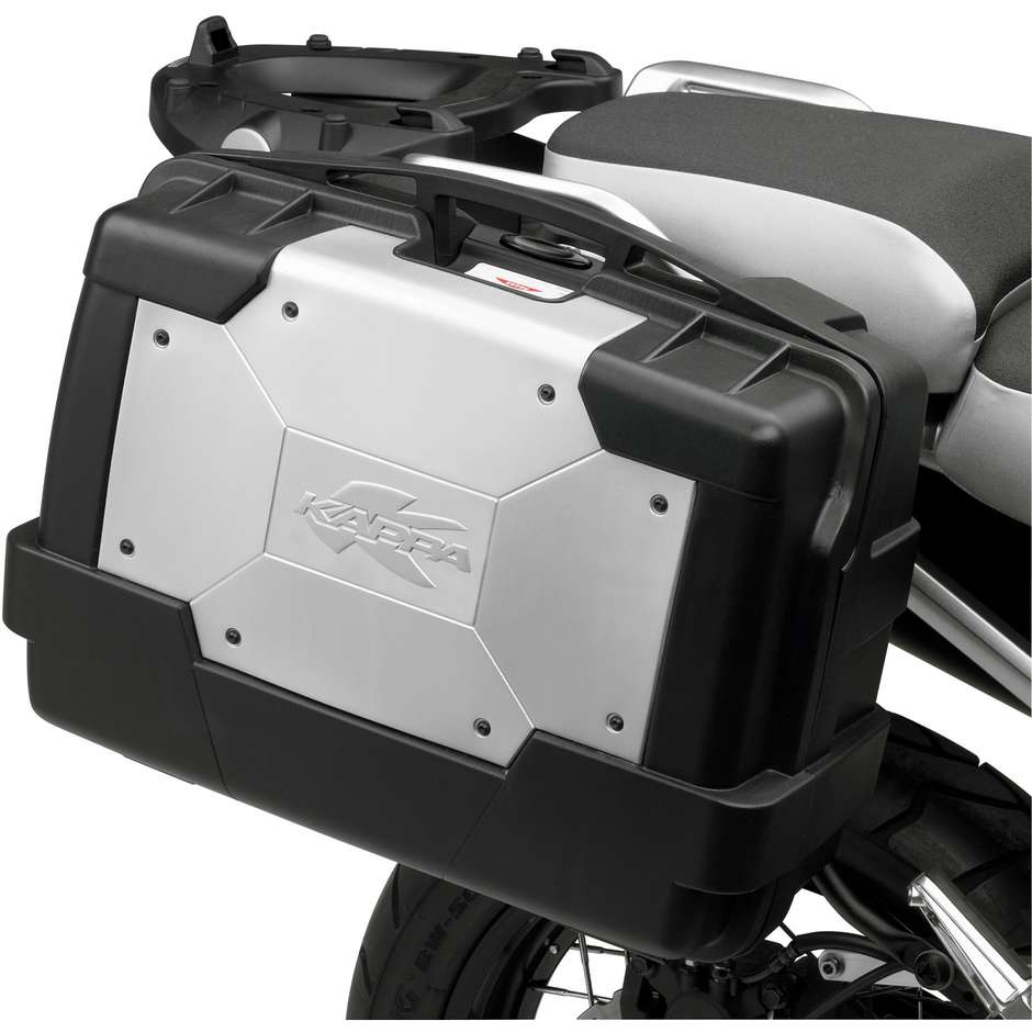 Bauletto Moto Top Case  Kappa KGR46 46 Litri Nero Alluminio - MONOKEY