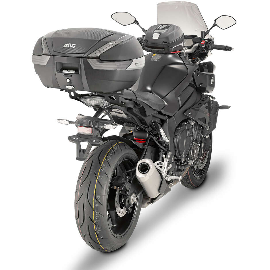 Bauletto Top Case Monokey Moto Givi V47NN Con Catadiottri Fumè Inserto Carbon Look