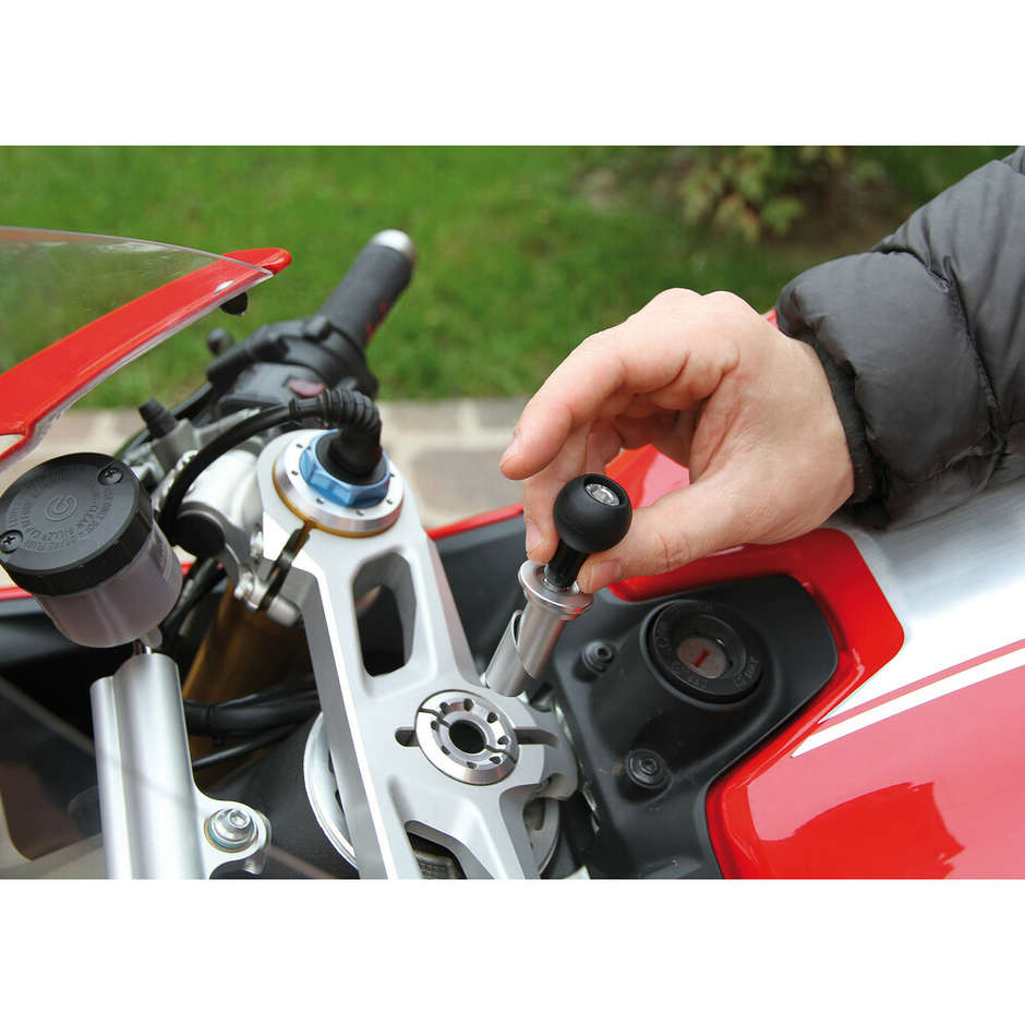 Befestigung des Motorradlenkkopfes Ø 10 - 13,3 mm Lampa 90557 OPTI-TUBE für Smartphone-Halter