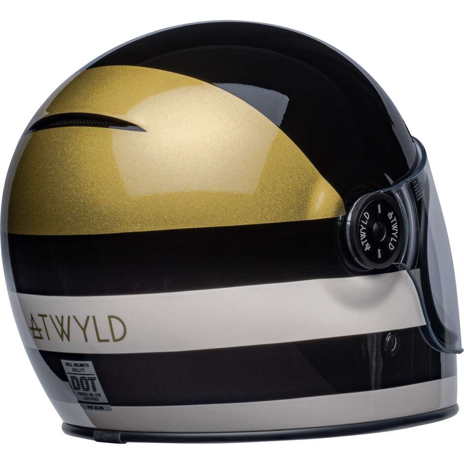 Bell BULLIT ATWYLD Custom Integral Motorcycle Helmet Black Gold