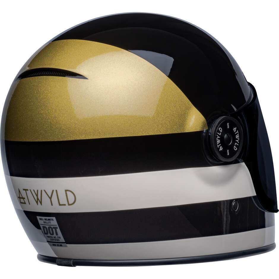 Bell BULLIT ATWYLD Custom Integral Motorradhelm Schwarz Gold