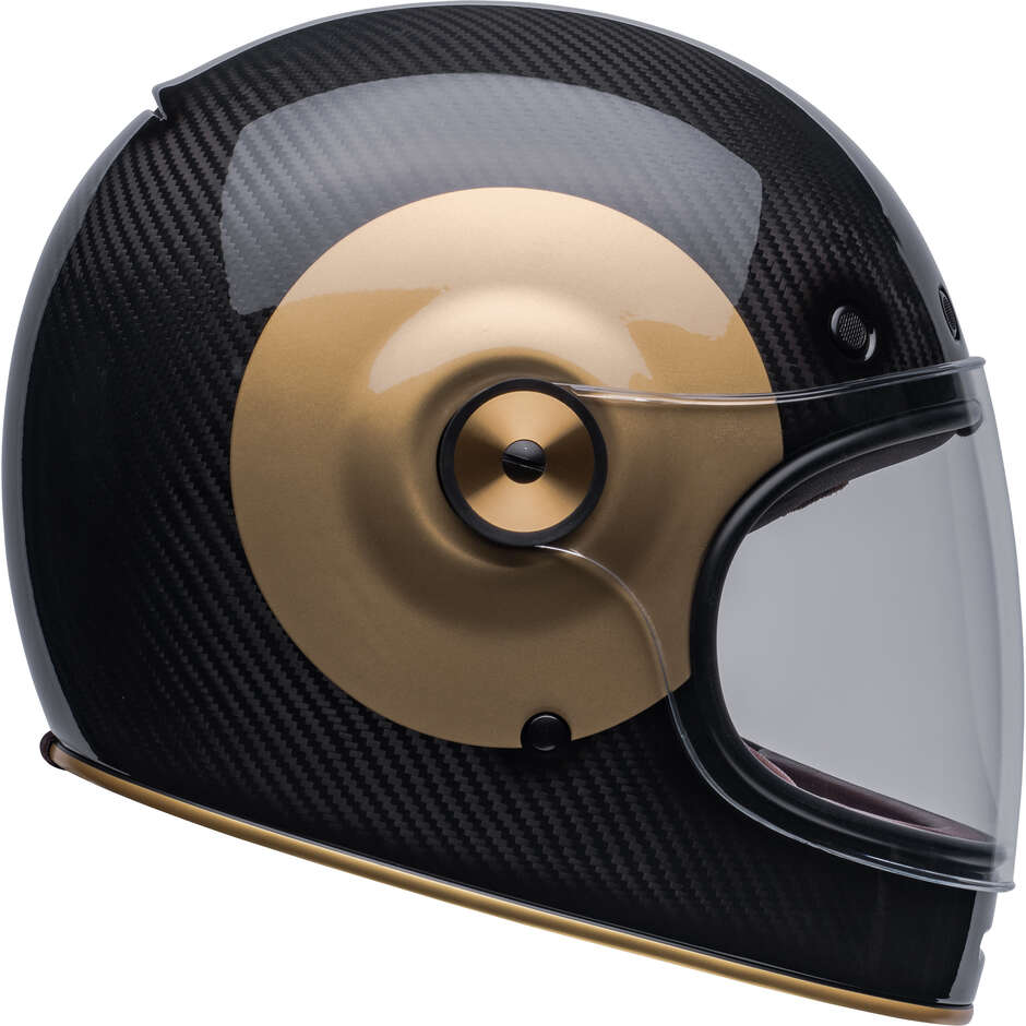 Bell BULLIT CARBON TT Custom Integral Motorcycle Helmet Black Gold