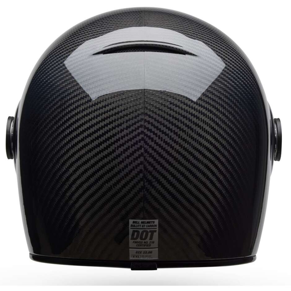 Bell Bullitt GT Carbon Custom Integralhelm für Motorradfahrer, Schwarz glänzend