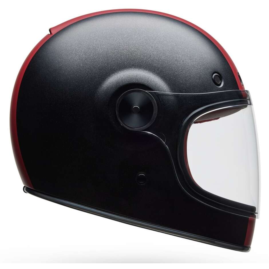 Bell Bullitt GT Command Custom Full Face Motorcycle Helmet, Matte Black/White