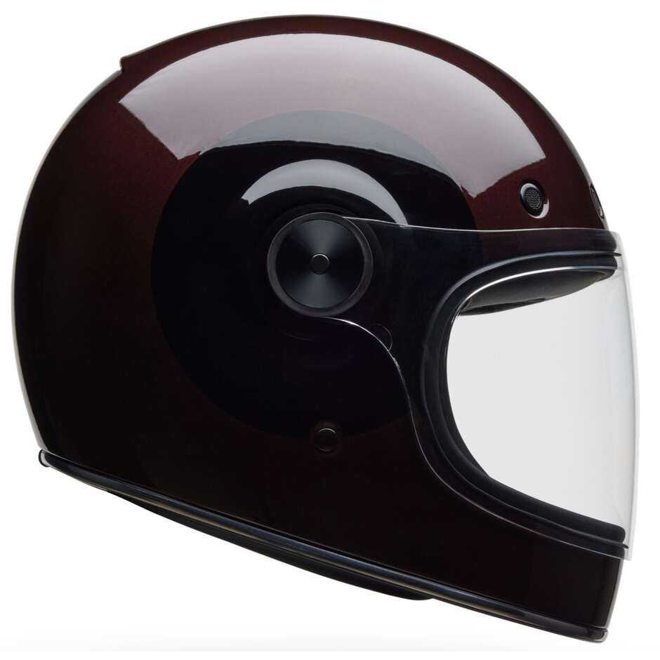 Bell Bullitt GT TT Custom Full Face Motorcycle Helmet Brown Black