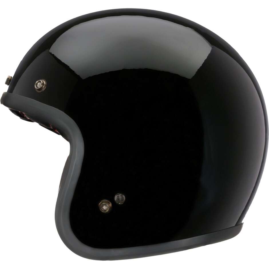 Bell CUSTOM 500 Cafe Racer Jet Motorcycle Helmet Gloss Black
