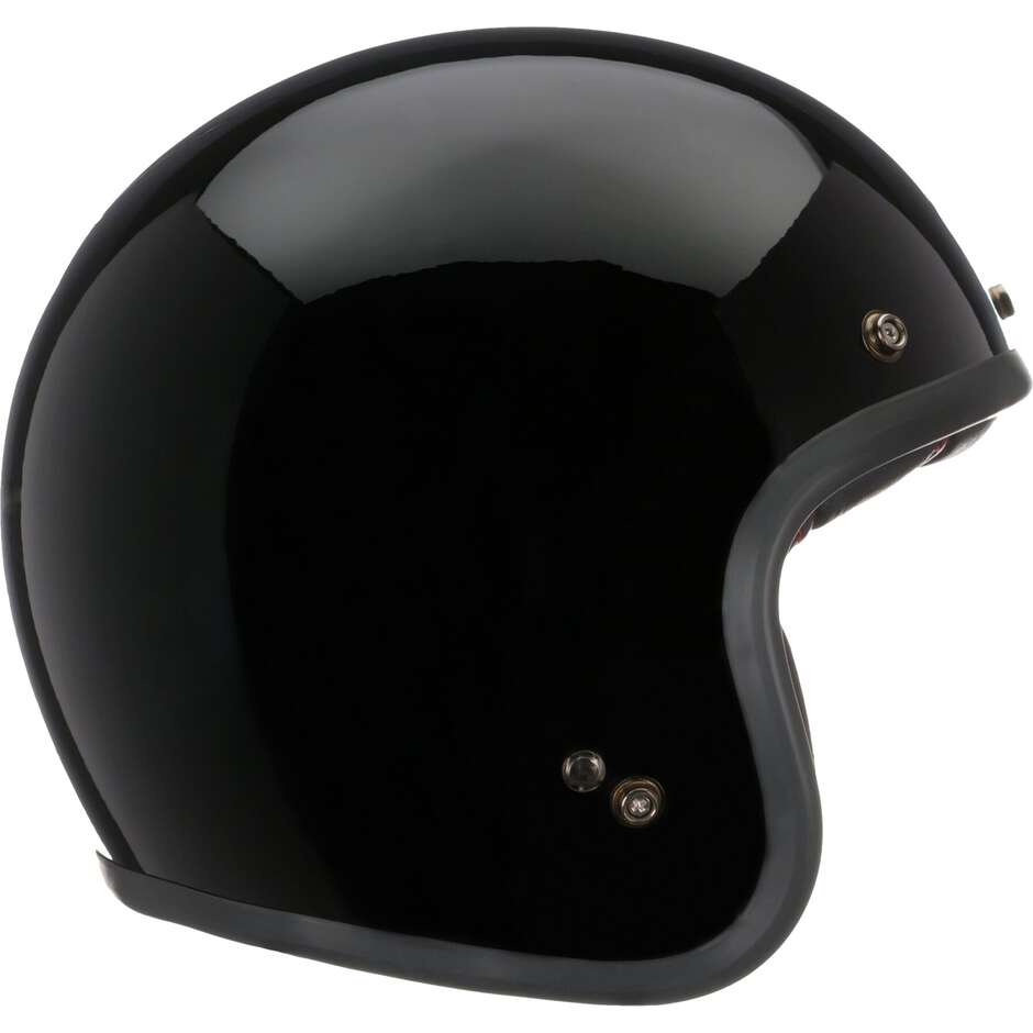 Bell CUSTOM 500 Cafe Racer Jet Motorcycle Helmet Gloss Black