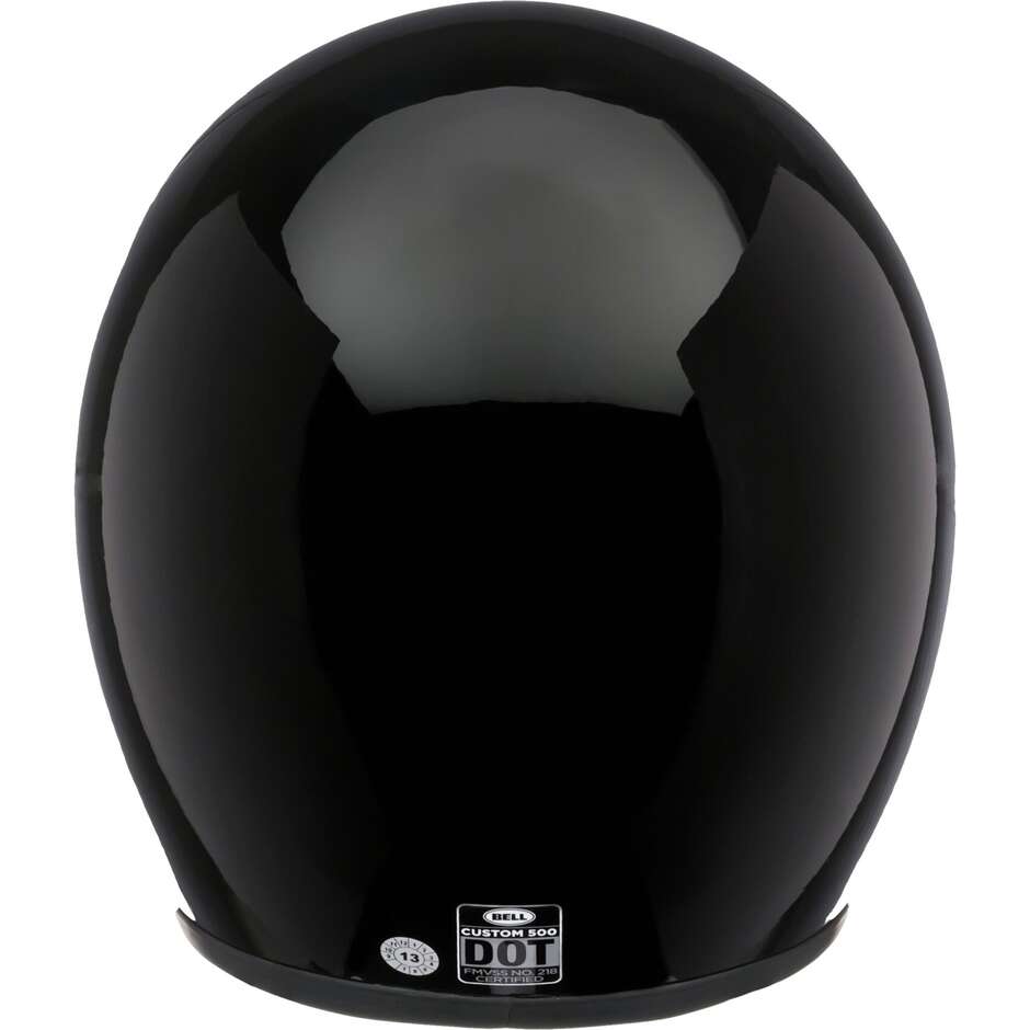 Bell CUSTOM 500 Cafe Racer Jet Motorcycle Helmet Gloss Black