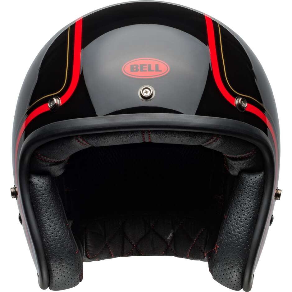 Bell CUSTOM 500 CHIEF Cafe Racer Jet Motorcycle Helmet Gloss Black