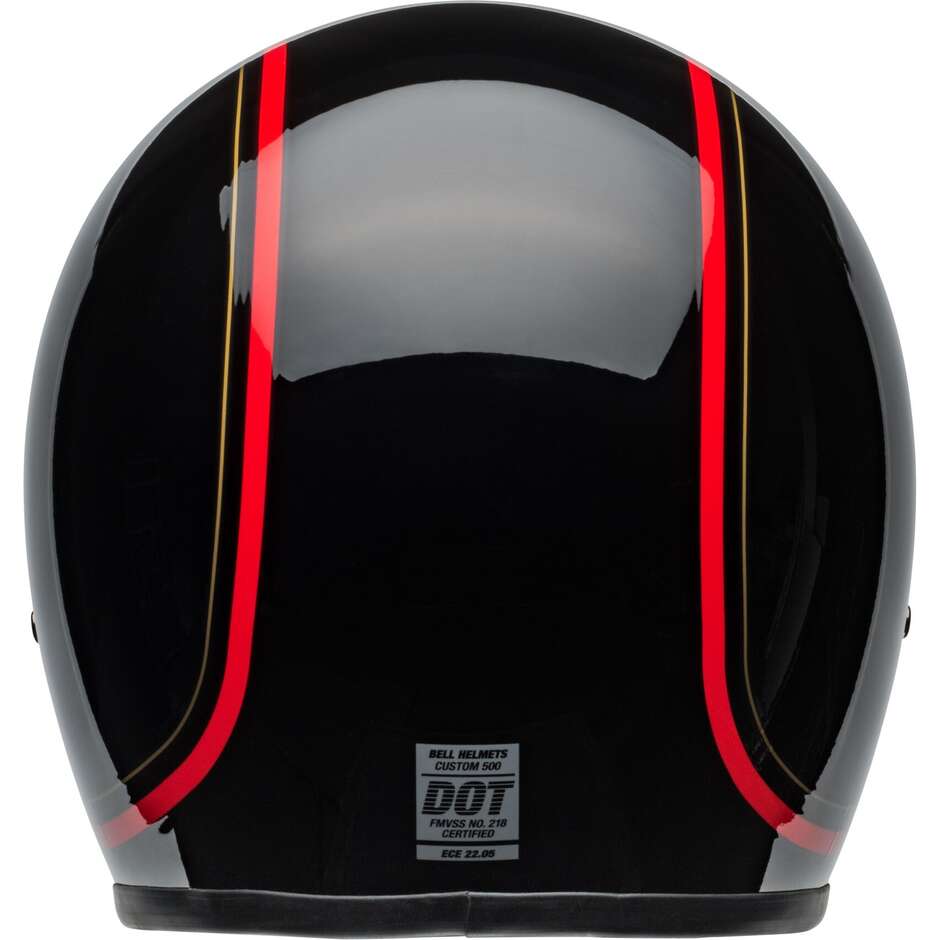 Bell CUSTOM 500 CHIEF Jet Cafè Racer Motorradhelm, glänzend schwarz