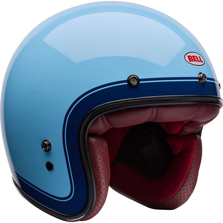Bell Custom 500 Crate Jet Motorcycle Helmet, Ice Blue