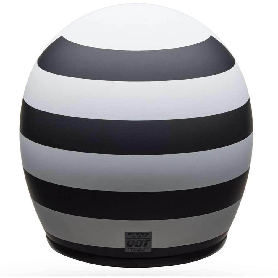 Bell CUSTOM 500 PARLOR Cafe Racer Jet Motorcycle Helmet, Matte Black/White