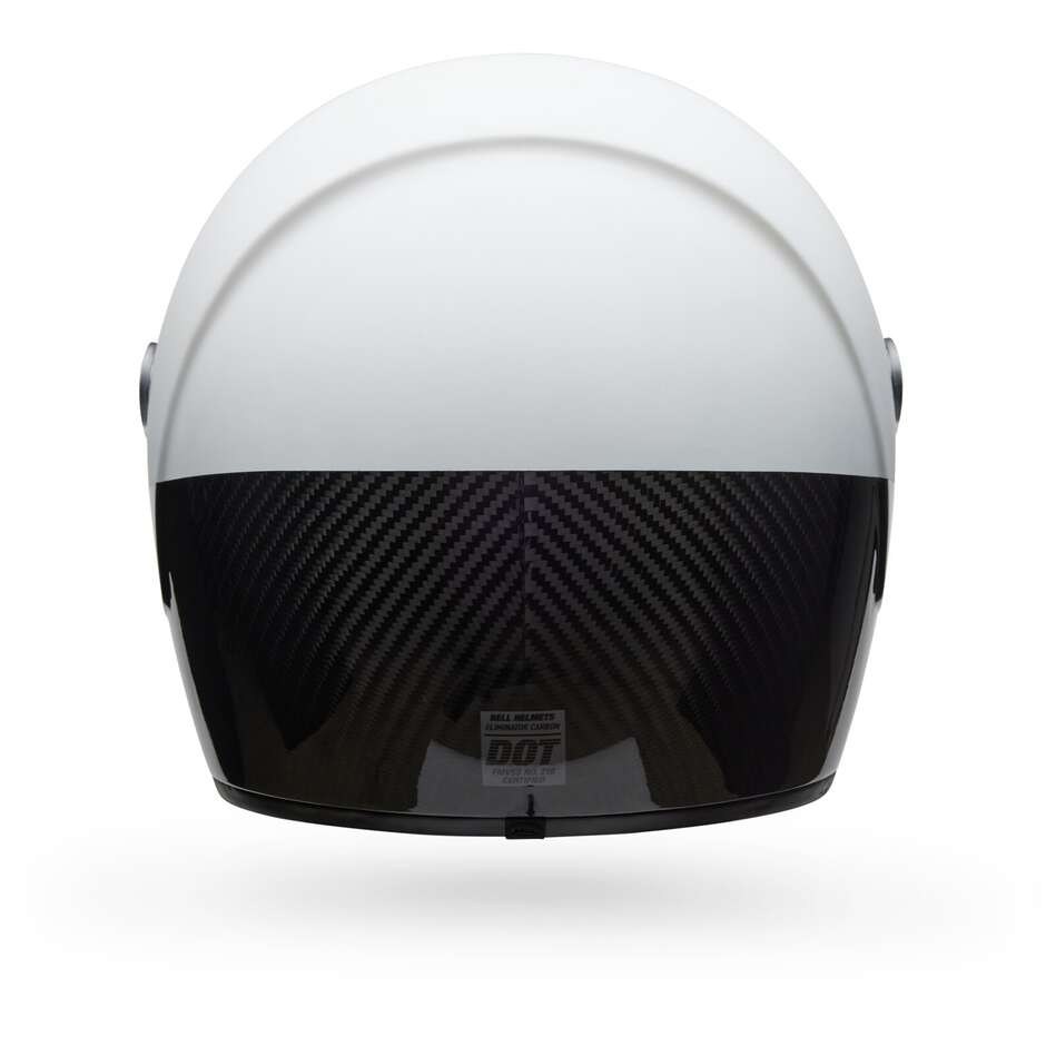 Bell ELIMINATOR CARBON DIVERGE Full Face Motorcycle Helmet White Black Matte Gloss