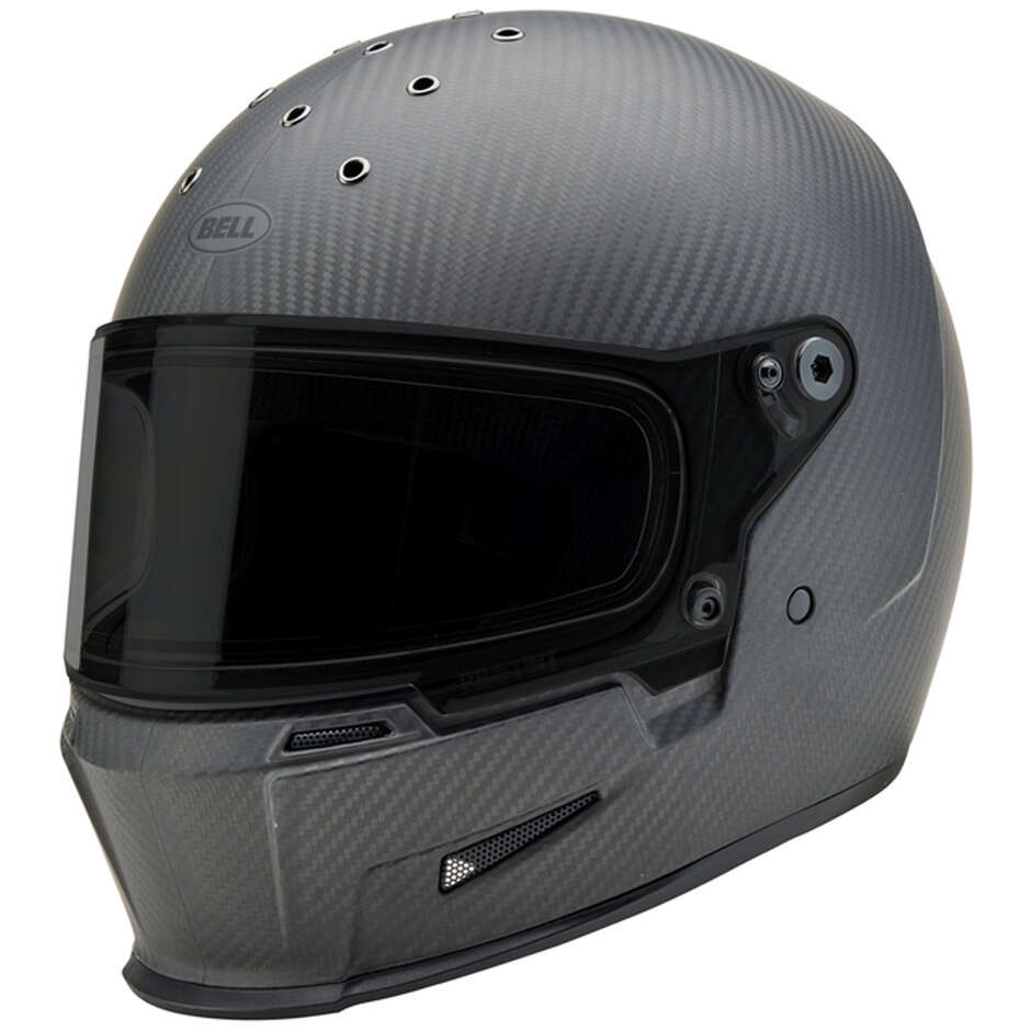 Bell ELIMINATOR CARBON Integral-Motorradhelm Mattschwarz