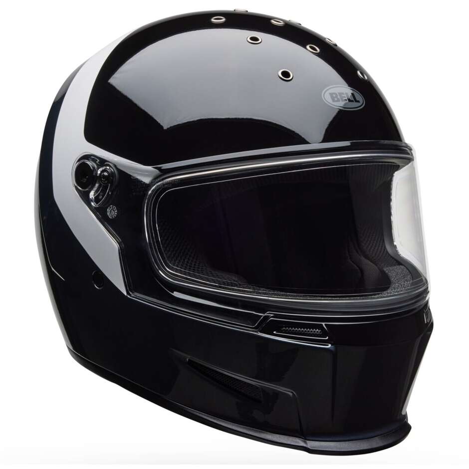 Bell ELIMINATOR MENACE Full Face Motorcycle Helmet Black White