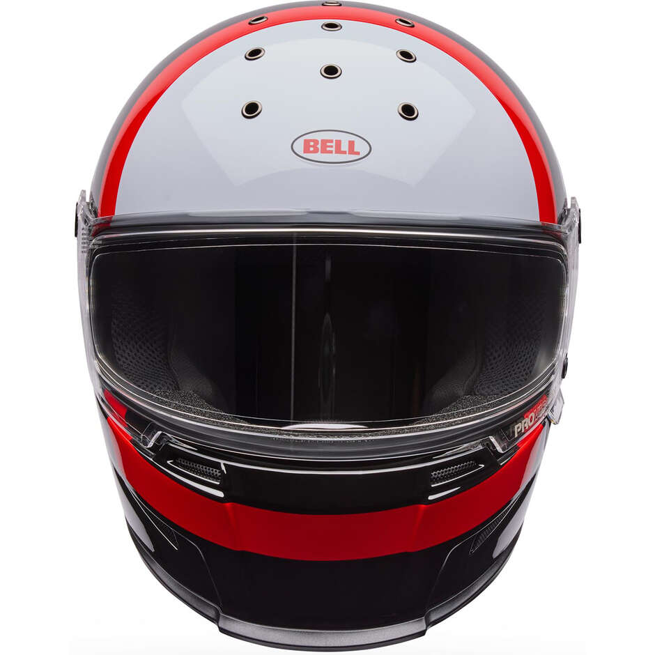 Bell ELIMINATOR SIDETRACK Motorradhelm Rot Schwarz