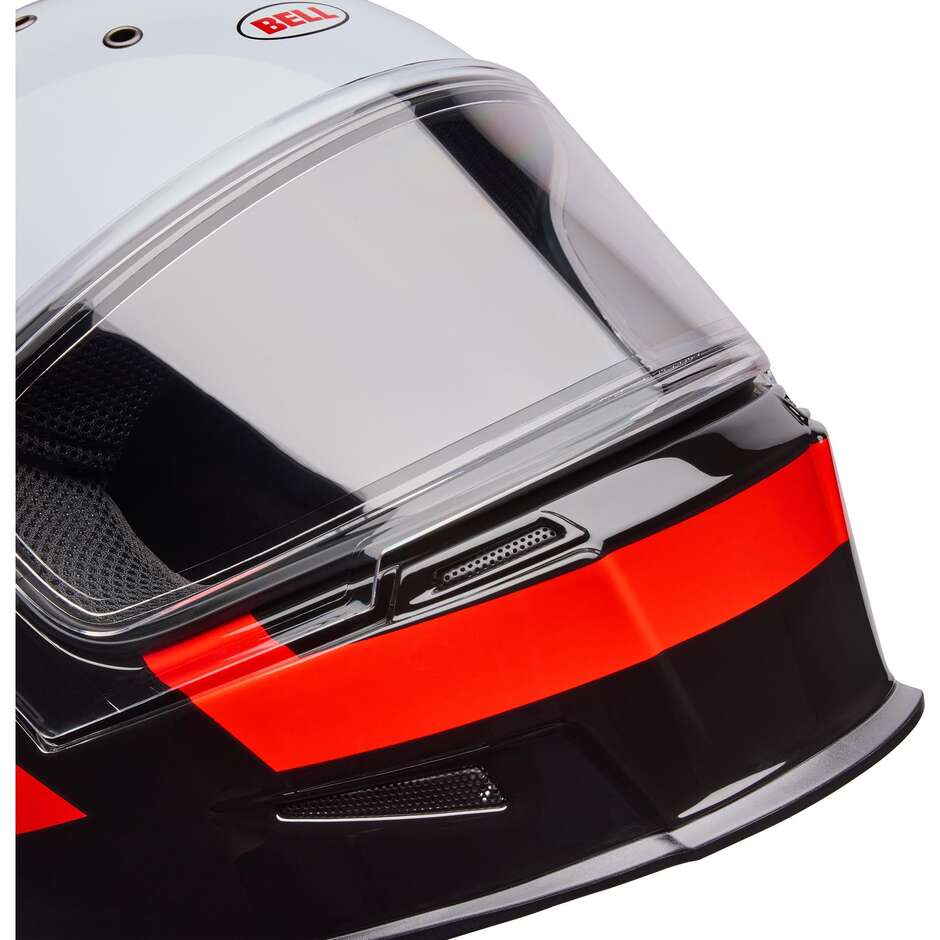 Bell ELIMINATOR SIDETRACK Motorradhelm Rot Schwarz