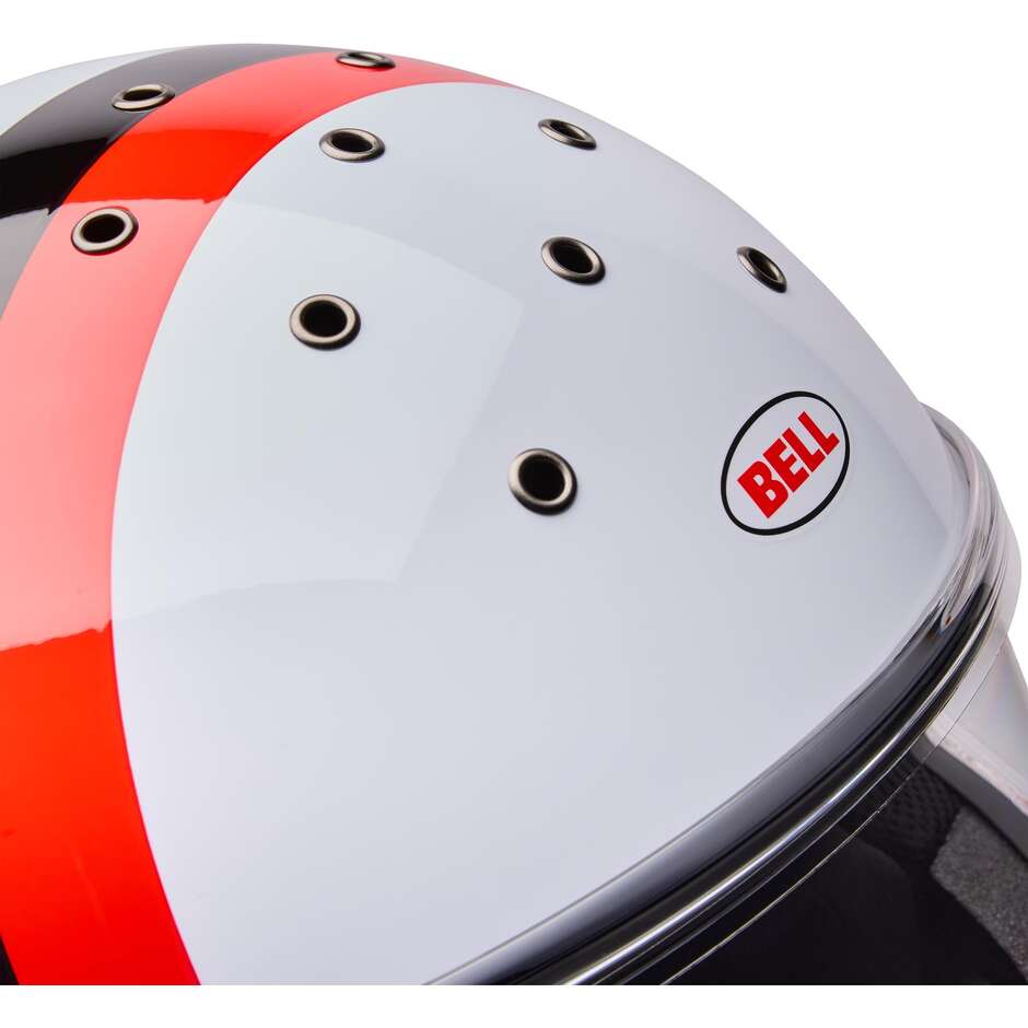 Bell ELIMINATOR SIDETRACK Motorradhelm Rot Schwarz